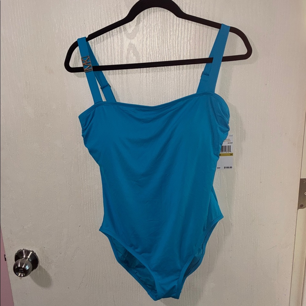 Michael Kors Turquoise Blue Women’s One-Piece Swimsuit